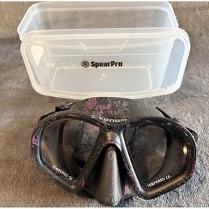 SPEARPRO Venom Deep Passion Pink Diving Mask (SPM016) W/Case